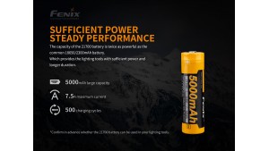 Fenix 21700 - 5000mAh - Acumulator - ARB-L 21-5000